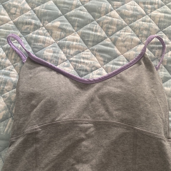 Lulu lemon grey and purple tank top size Sm - Picture 4 of 4